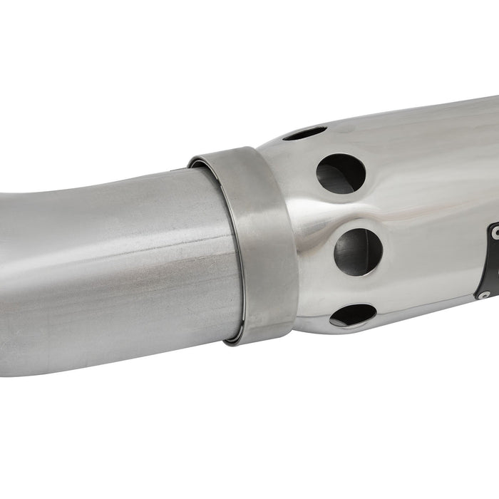 aFe Power Large Bore-HD 4 IN DPF-Back Stainless Steel Exhaust System Nissan Titan XD 16-19 V8-5.0L (td)