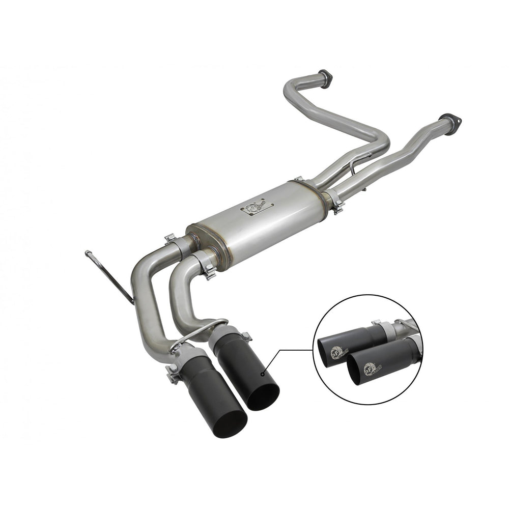 aFe Power Rebel Series 3 IN 409 Stainless Steel Cat-Back Exhaust System Nissan Titan 04-15 V8-5.6L