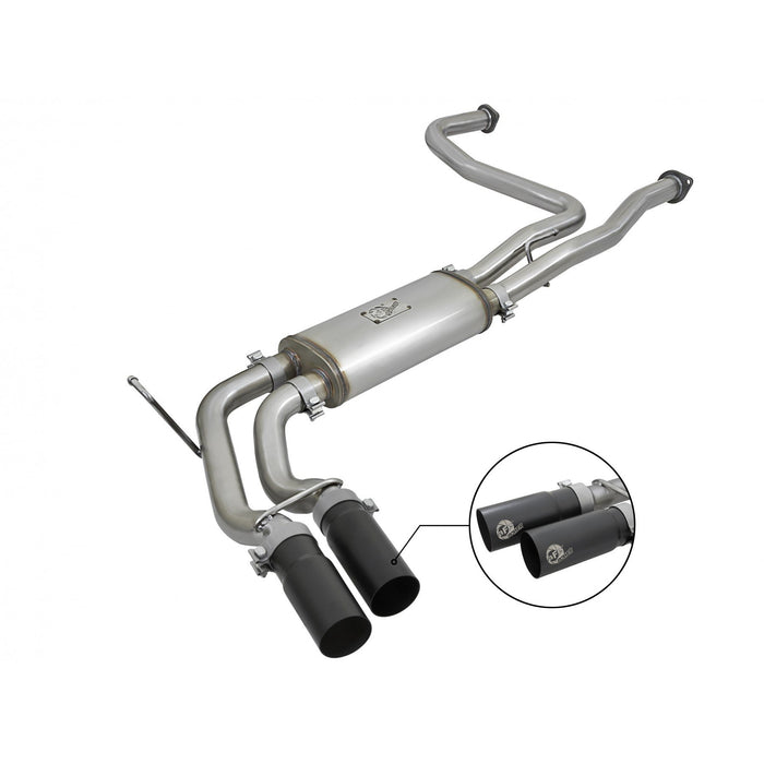 aFe Power Rebel Series 3 IN 409 Stainless Steel Cat-Back Exhaust System Nissan Titan 04-15 V8-5.6L