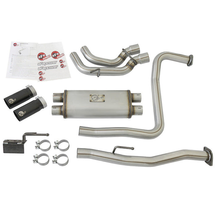 aFe Power Rebel Series 3 IN 409 Stainless Steel Cat-Back Exhaust System Nissan Titan 04-15 V8-5.6L