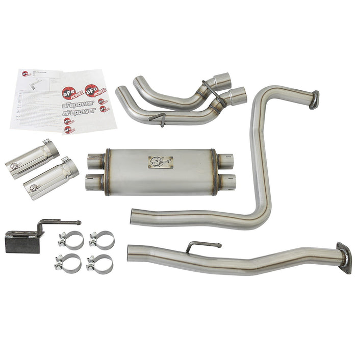 aFe Power Rebel Series 3 IN 409 Stainless Steel Cat-Back Exhaust System Nissan Titan 04-15 V8-5.6L