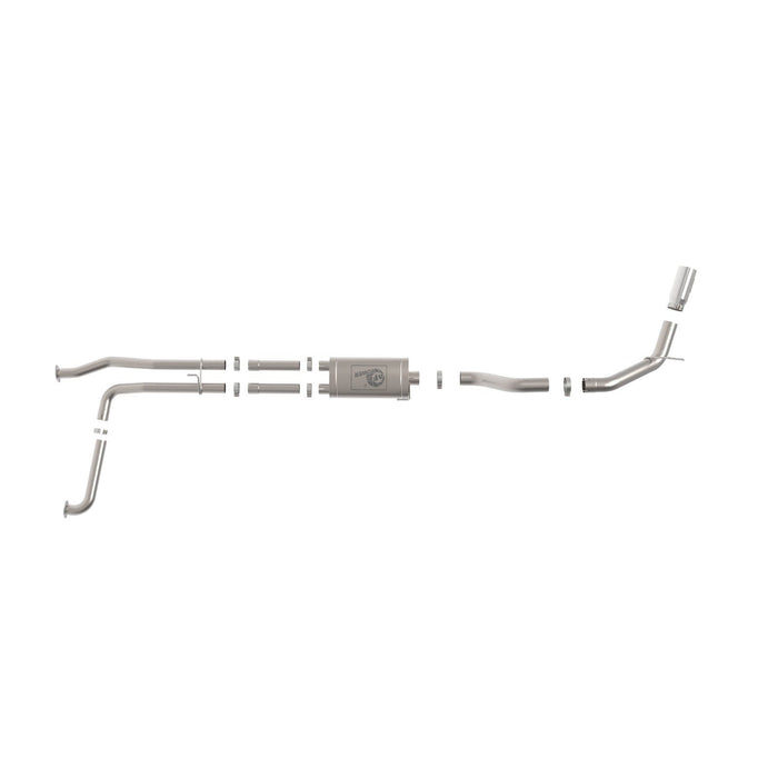 aFe Power Mach Force-XP 3 IN to 4 IN 409 Stainless Steel Cat-Back Exhaust System Nissan Titan XD 16-19 V8-5.6L