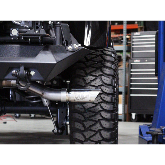 aFe Power Mach Force-Xp 3 IN 409 Stainless Steel Cat-Back Exhaust System Jeep Wrangler (JK) 12-18 V6-3.6L
