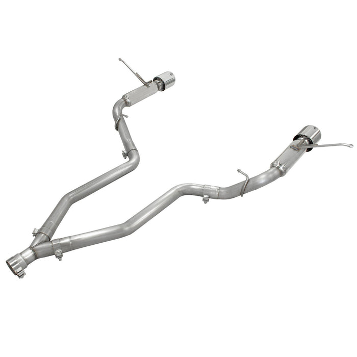 aFe Power Large Bore-HD 2-1/2in 409 Stainless Steel DPF-Back Exhaust System Jeep Grand Cherokee (WK2) 14-16 V6-3.0L (td) EcoDiesel