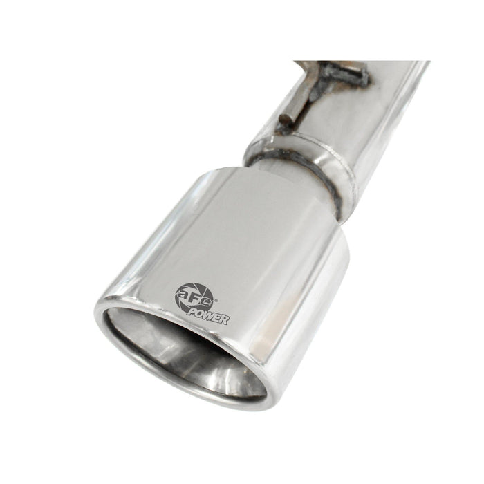 aFe Power Large Bore-HD 2-1/2in 409 Stainless Steel DPF-Back Exhaust System Jeep Grand Cherokee (WK2) 14-16 V6-3.0L (td) EcoDiesel