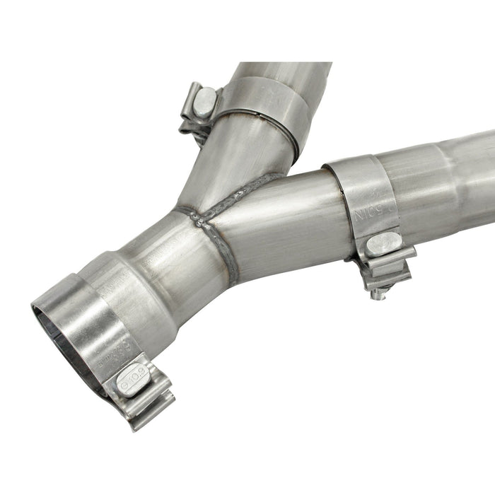aFe Power Large Bore-HD 2-1/2in 409 Stainless Steel DPF-Back Exhaust System Jeep Grand Cherokee (WK2) 14-16 V6-3.0L (td) EcoDiesel