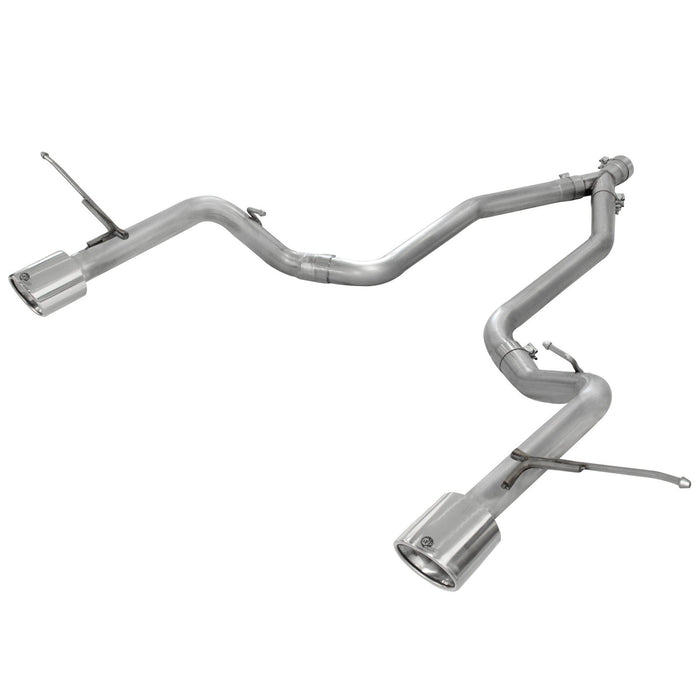 aFe Power Large Bore-HD 2-1/2in 409 Stainless Steel DPF-Back Exhaust System Jeep Grand Cherokee (WK2) 14-16 V6-3.0L (td) EcoDiesel
