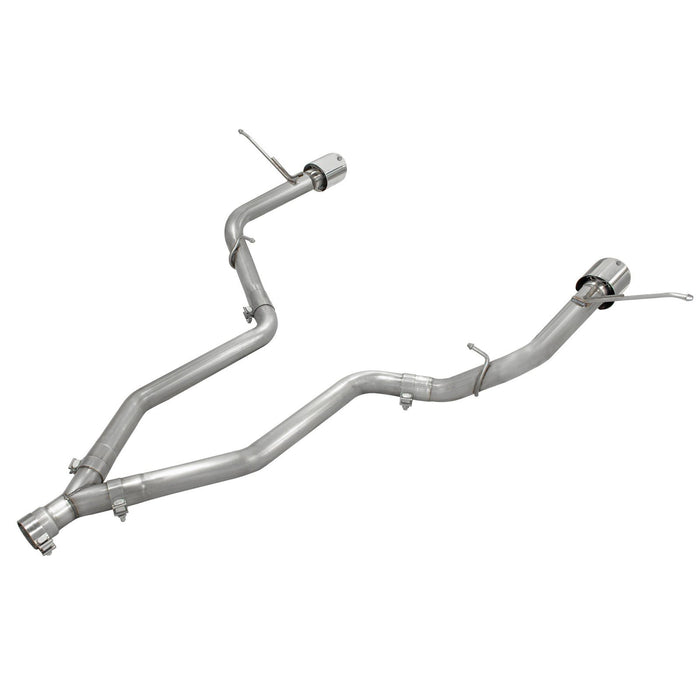 aFe Power Large Bore-HD 2-1/2in 409 Stainless Steel DPF-Back Exhaust System Jeep Grand Cherokee (WK2) 14-16 V6-3.0L (td) EcoDiesel