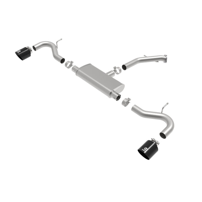 aFe Power Takeda 2-1/2 IN 409 Stainless Steel Axle-Back Exhaust Hyundai Elantra GT 18-20 L4-1.6L (t)