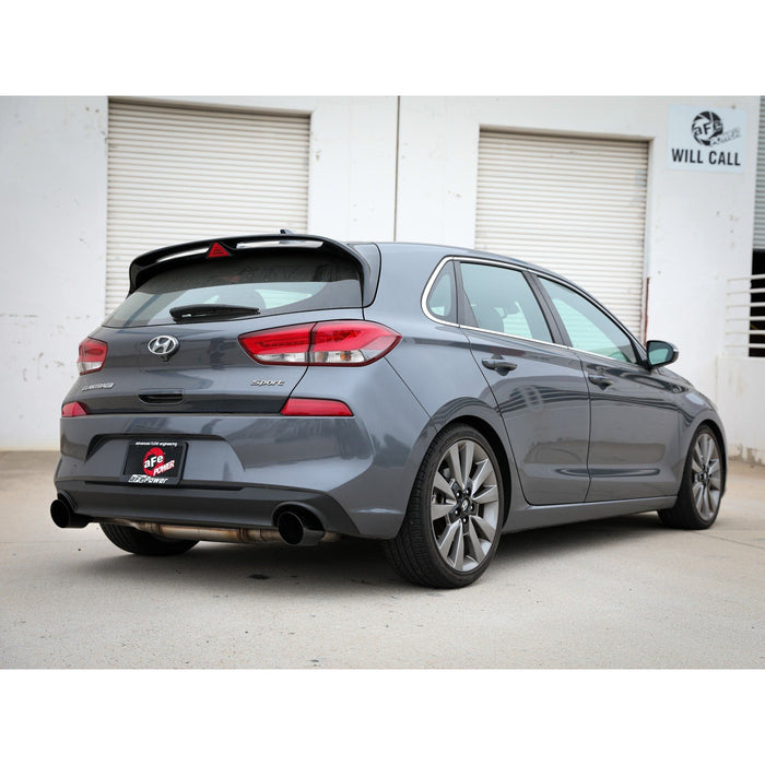 aFe Power Takeda 2-1/2 IN 409 Stainless Steel Axle-Back Exhaust Hyundai Elantra GT 18-20 L4-1.6L (t)