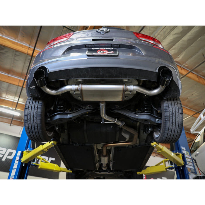 aFe Power Takeda 2-1/2 IN 409 Stainless Steel Axle-Back Exhaust Hyundai Elantra GT 18-20 L4-1.6L (t)