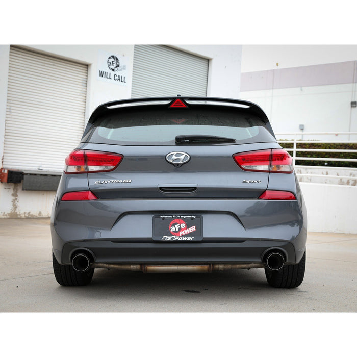 aFe Power Takeda 2-1/2 IN 409 Stainless Steel Axle-Back Exhaust Hyundai Elantra GT 18-20 L4-1.6L (t)