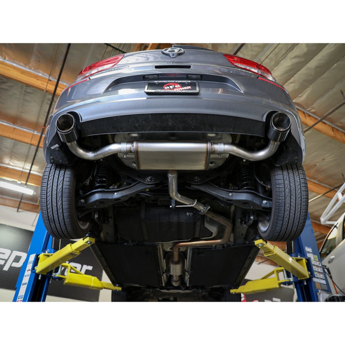 aFe Power Takeda 2-1/2 IN 409 Stainless Steel Axle-Back Exhaust Hyundai Elantra GT 18-20 L4-1.6L (t)