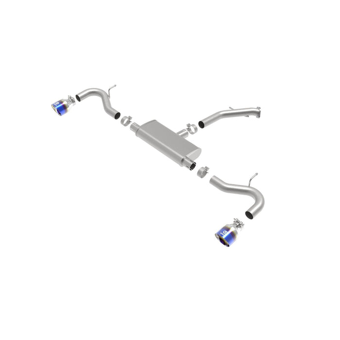 aFe Power Takeda 2-1/2 IN 409 Stainless Steel Axle-Back Exhaust Hyundai Elantra GT 18-20 L4-1.6L (t)