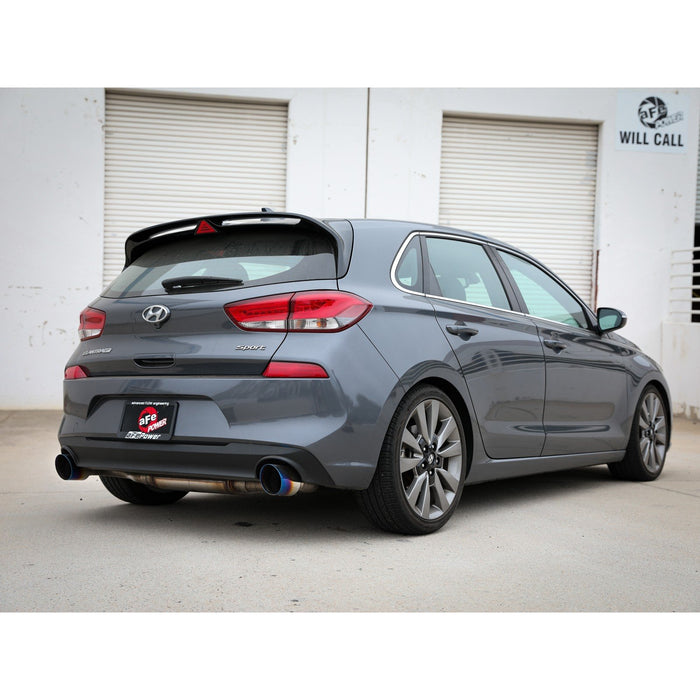 aFe Power Takeda 2-1/2 IN 409 Stainless Steel Axle-Back Exhaust Hyundai Elantra GT 18-20 L4-1.6L (t)