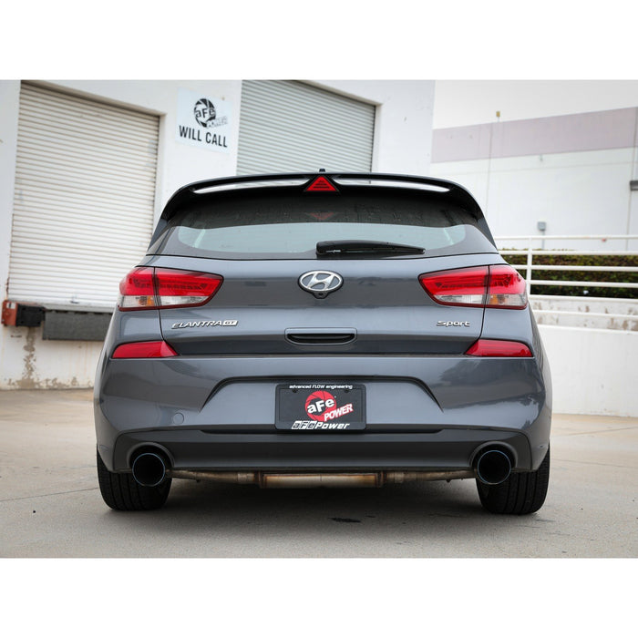aFe Power Takeda 2-1/2 IN 409 Stainless Steel Axle-Back Exhaust Hyundai Elantra GT 18-20 L4-1.6L (t)