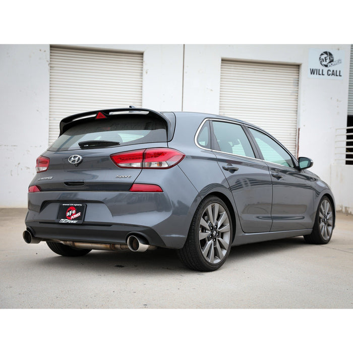 aFe Power Takeda 2-1/2 IN 409 Stainless Steel Axle-Back Exhaust Hyundai Elantra GT 18-20 L4-1.6L (t)