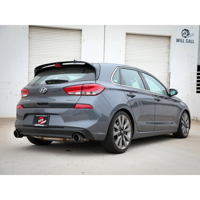 aFe Power Takeda 2-1/2 IN 409 Stainless Steel Axle-Back Exhaust Hyundai Elantra GT 18-20 L4-1.6L (t)