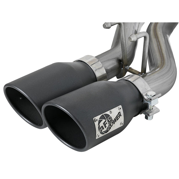 aFe Power Rebel Series 2-1/2 IN 409 Stainless Steel Cat-Back Exhaust System Jeep Wrangler (JK) 07-18 V6-3.6L/3.8L