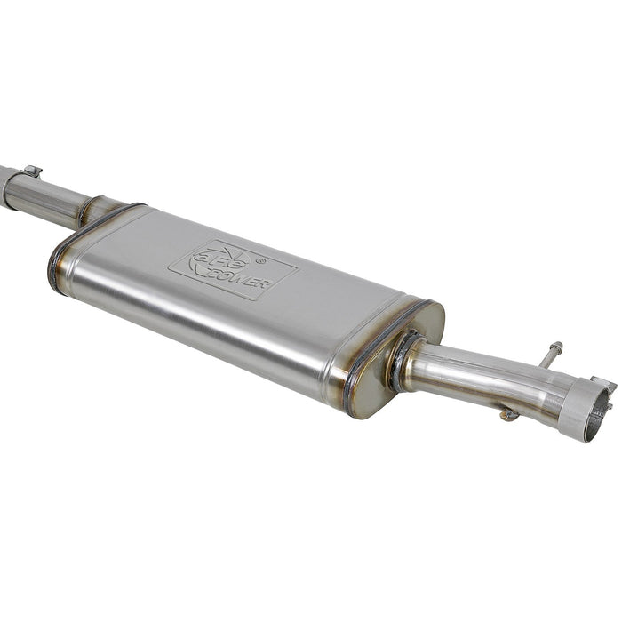 aFe Power Rebel Series 2-1/2 IN 409 Stainless Steel Cat-Back Exhaust System Jeep Wrangler (JK) 07-18 V6-3.6L/3.8L