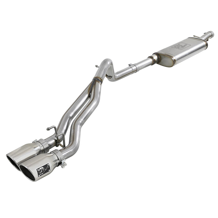 aFe Power Rebel Series 2-1/2 IN 409 Stainless Steel Cat-Back Exhaust System Jeep Wrangler (JK) 07-18 V6-3.6L/3.8L