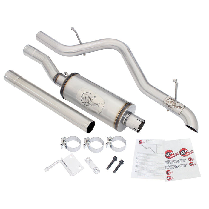 aFe Power Scorpion 2-1/2" Aluminized Steel Cat-Back Exhaust System Jeep Wrangler (JK) 07-18 V6-3.6L/3.8L (2/4-Door)