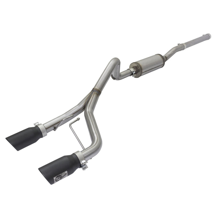 aFe Power Rebel Series 2-1/2 IN 409 Stainless Steel Cat-Back Exhaust System Jeep Wrangler (JK) 07-18 V6-3.6L/3.8L