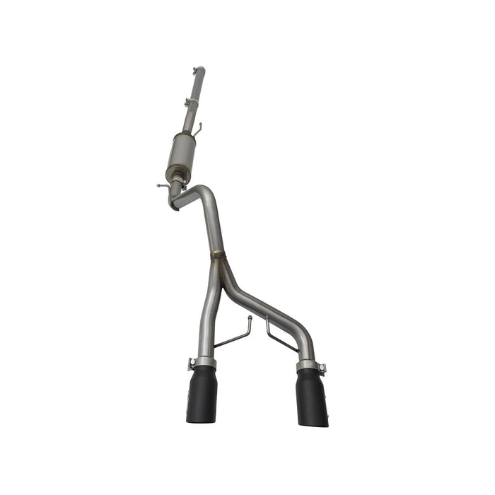 aFe Power Rebel Series 2-1/2 IN 409 Stainless Steel Cat-Back Exhaust System Jeep Wrangler (JK) 07-18 V6-3.6L/3.8L