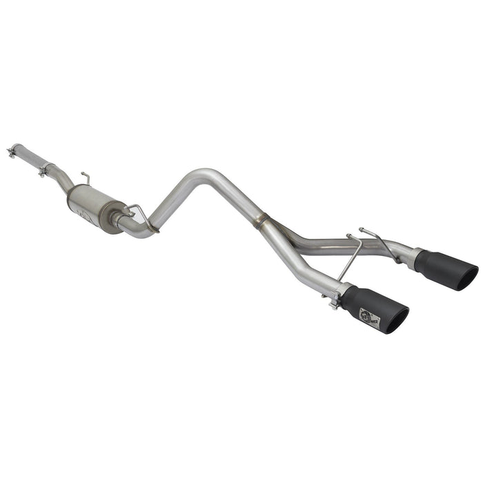 aFe Power Rebel Series 2-1/2 IN 409 Stainless Steel Cat-Back Exhaust System Jeep Wrangler (JK) 07-18 V6-3.6L/3.8L