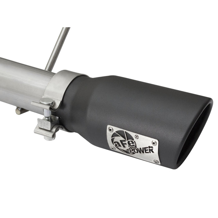 aFe Power Rebel Series 2-1/2 IN 409 Stainless Steel Cat-Back Exhaust System Jeep Wrangler (JK) 07-18 V6-3.6L/3.8L