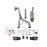 aFe Power Rebel Series 2-1/2 IN 409 Stainless Steel Cat-Back Exhaust System Jeep Wrangler (JK) 07-18 V6-3.6L/3.8L