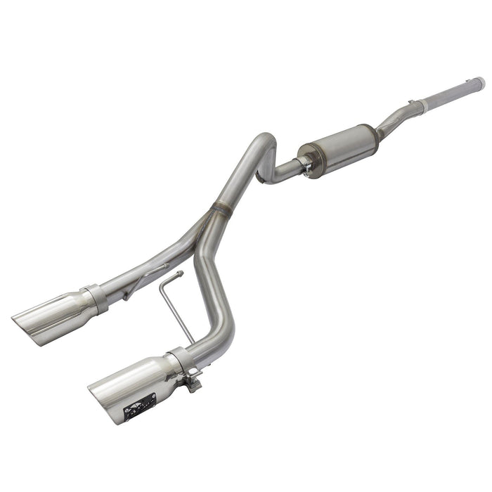 aFe Power Rebel Series 2-1/2 IN 409 Stainless Steel Cat-Back Exhaust System Jeep Wrangler (JK) 07-18 V6-3.6L/3.8L