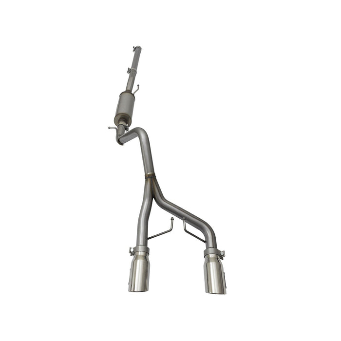 aFe Power Rebel Series 2-1/2 IN 409 Stainless Steel Cat-Back Exhaust System Jeep Wrangler (JK) 07-18 V6-3.6L/3.8L