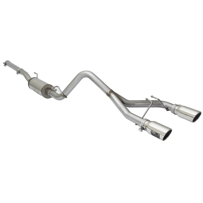 aFe Power Rebel Series 2-1/2 IN 409 Stainless Steel Cat-Back Exhaust System Jeep Wrangler (JK) 07-18 V6-3.6L/3.8L