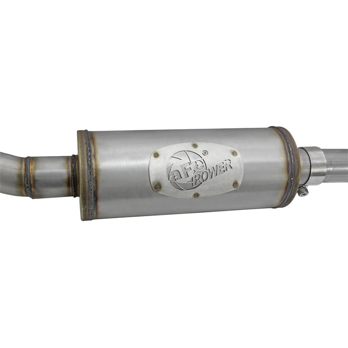 aFe Power Rebel Series 2-1/2 IN 409 Stainless Steel Cat-Back Exhaust System Jeep Wrangler (JK) 07-18 V6-3.6L/3.8L