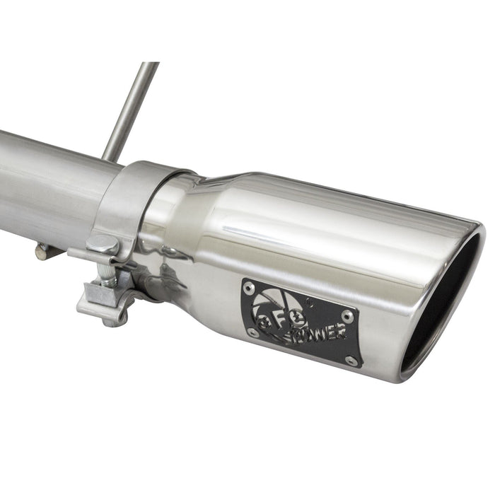 aFe Power Rebel Series 2-1/2 IN 409 Stainless Steel Cat-Back Exhaust System Jeep Wrangler (JK) 07-18 V6-3.6L/3.8L