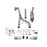 aFe Power Rebel Series 2-1/2 IN 409 Stainless Steel Cat-Back Exhaust System Jeep Wrangler (JK) 07-18 V6-3.6L/3.8L