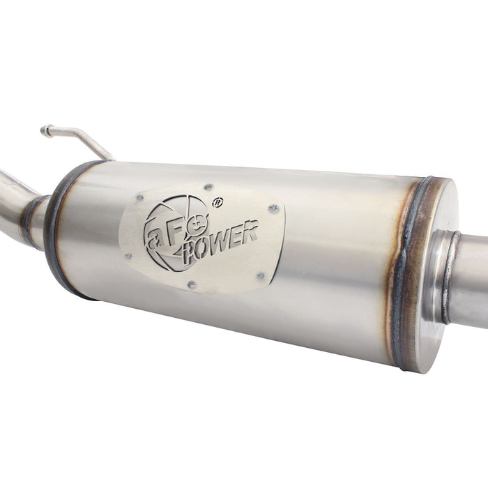aFe Power Mach Force-Xp 2-1/2 IN 409 Stainless Steel Cat-Back Hi-Tuck Exhaust System Jeep Wrangler (JK) 07-18 V6-3.6L/3.8L