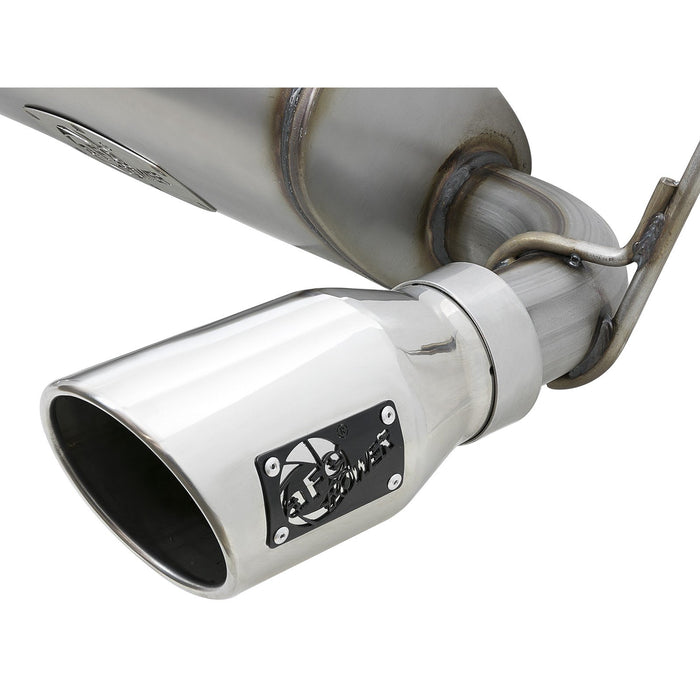 aFe Power Rebel Series 2-1/2 IN 409 Stainless Steel Cat-Back Exhaust System Jeep Wrangler (JK) 07-18 V6-3.6L/3.8L