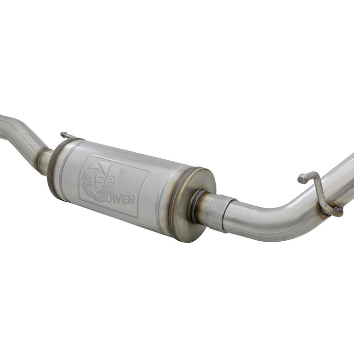 aFe Power Rebel Series 2-1/2 IN 409 Stainless Steel Cat-Back Exhaust System Jeep Wrangler (JK) 07-18 V6-3.6L/3.8L