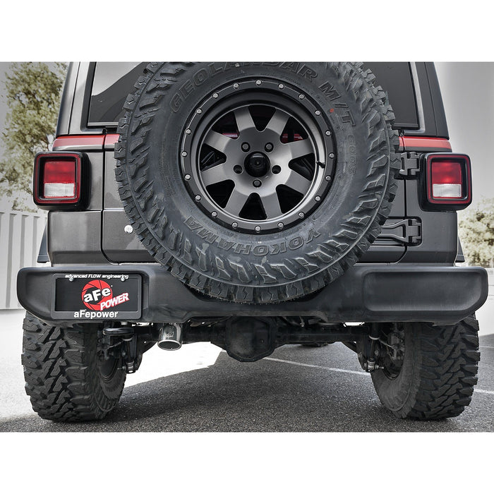 aFe Power Mach Force-Xp 2-1/2 IN 409 Stainless Steel Cat-Back Hi-Tuck Exhaust System Jeep Wrangler (JL) 18-20 V6-3.6L