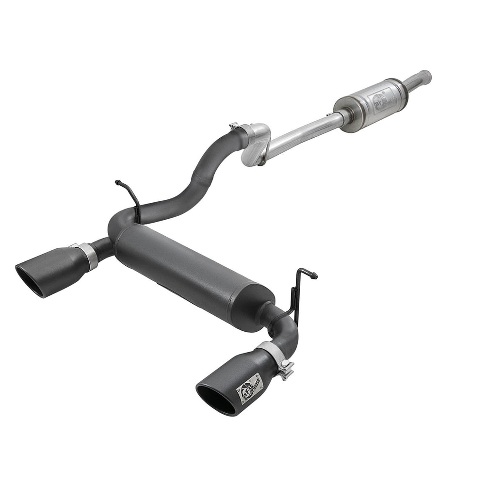 aFe Power Rebel Series 2-1/2 IN 409 Stainless Steel Cat-Back Exhaust System Jeep Wrangler (JL) 18-20 V6-3.6L