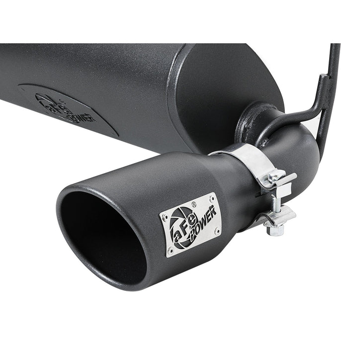 aFe Power Rebel Series 2-1/2 IN 409 Stainless Steel Axle-Back Exhaust System Jeep Wrangler (JL) 18-20 L4-2.0L (t) / V6-3.6L