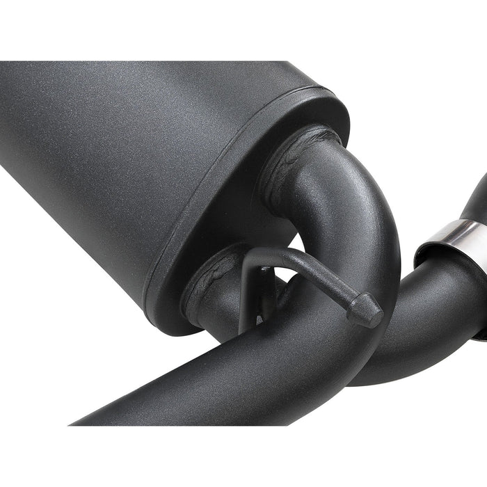 aFe Power Rebel Series 2-1/2 IN 409 Stainless Steel Axle-Back Exhaust System Jeep Wrangler (JL) 18-20 L4-2.0L (t) / V6-3.6L