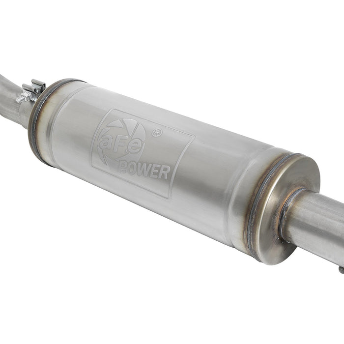 aFe Power Rock Basher 2-1/2 IN to 3 IN 409 Stainless Steel Cat-Back Exhaust System Jeep Wrangler (JK) 07-18 V6-3.6L/3.8L