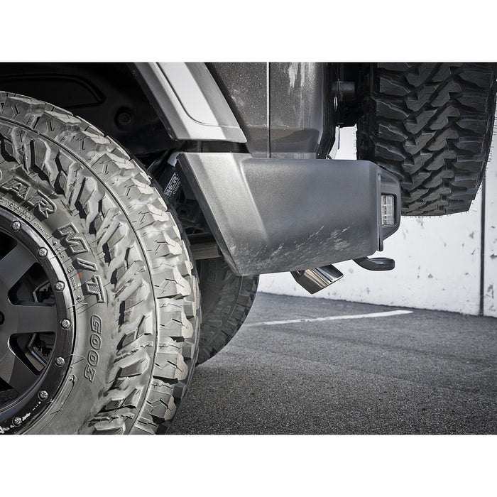 aFe Power Mach Force-Xp 2-1/2 IN 409 Stainless Steel Axle-Back Exhaust System Jeep Wrangler (JL) 18-20 V6-3.6L