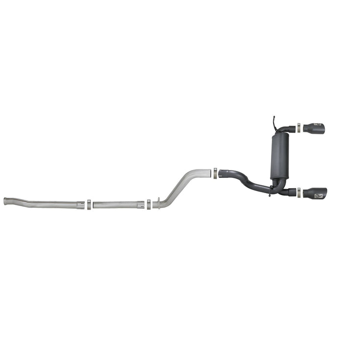 aFe Power Mach Force-Xp 2-1/2 IN 409 Stainless Steel Cat-Back Hi-Tuck Exhaust Jeep Wrangler (JL) 18-20 V6-3.6L