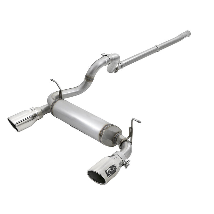 aFe Power Mach Force-Xp 2-1/2 IN 409 Stainless Steel Cat-Back Hi-Tuck Exhaust Jeep Wrangler (JL) 18-20 V6-3.6L