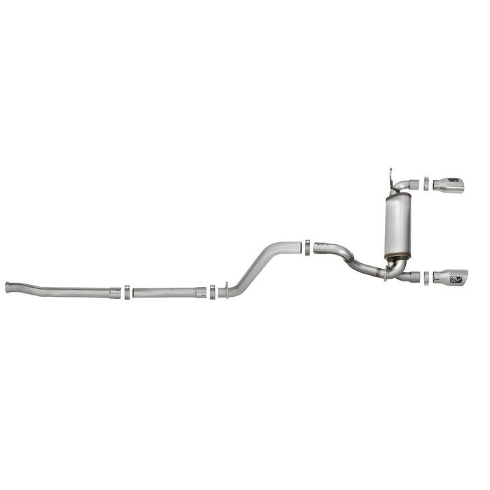 aFe Power Mach Force-Xp 2-1/2 IN 409 Stainless Steel Cat-Back Hi-Tuck Exhaust Jeep Wrangler (JL) 18-20 V6-3.6L