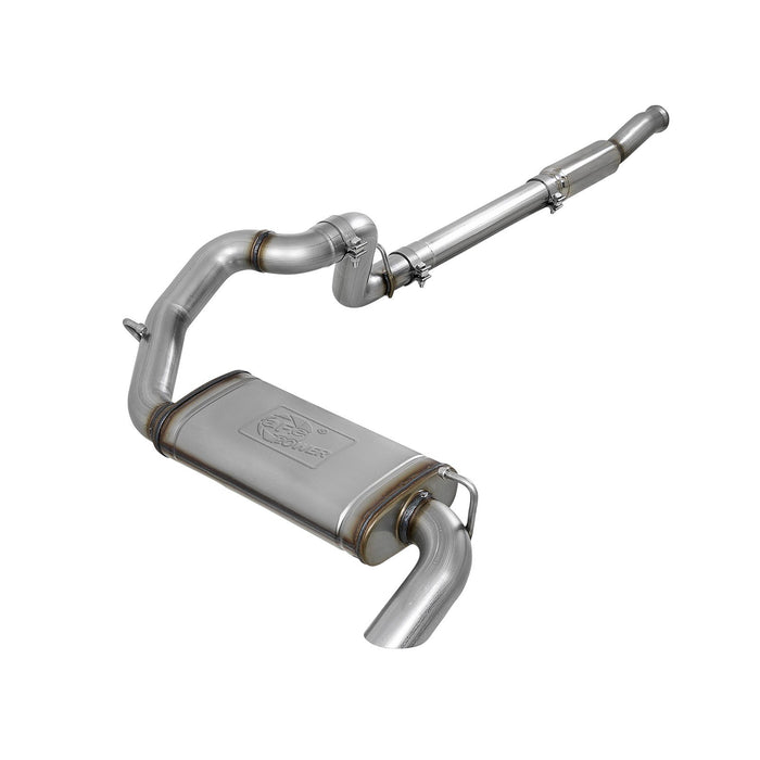 aFe Power Mach Force-Xp 3 IN 409 Stainless Steel Cat-Back Hi-Tuck Exhaust System Jeep Wrangler (JL) 18-20 L4-2.0L (t)